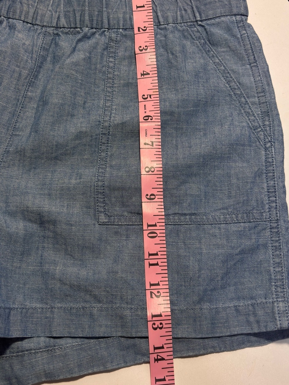 J. Crew 100% Cotton Elastic-Waist Patch Pocket Shorts - Picture 6 of 8